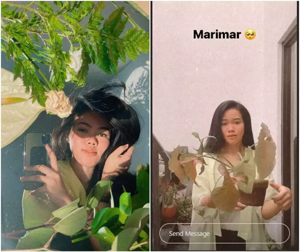Yura Yunita lakukan mirror selfie bersama tanaman © 2020 brilio.net