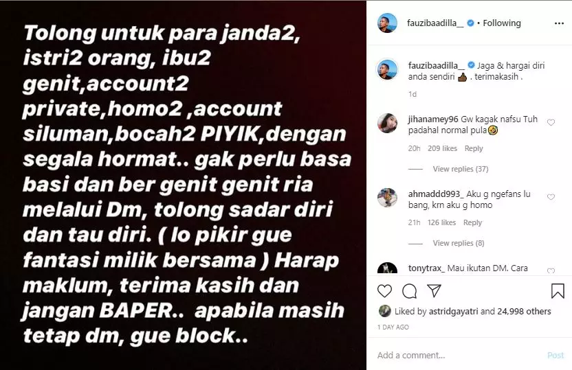 Instagram/@fauzibaadilah__ © 2020 brilio.net Instagram/@fauzibaadilah__ © 2020 brilio.net