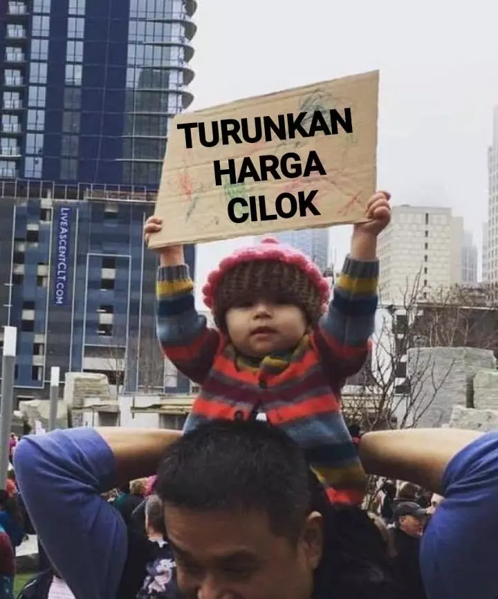 meme demo harga makanan  Berbagai sumber