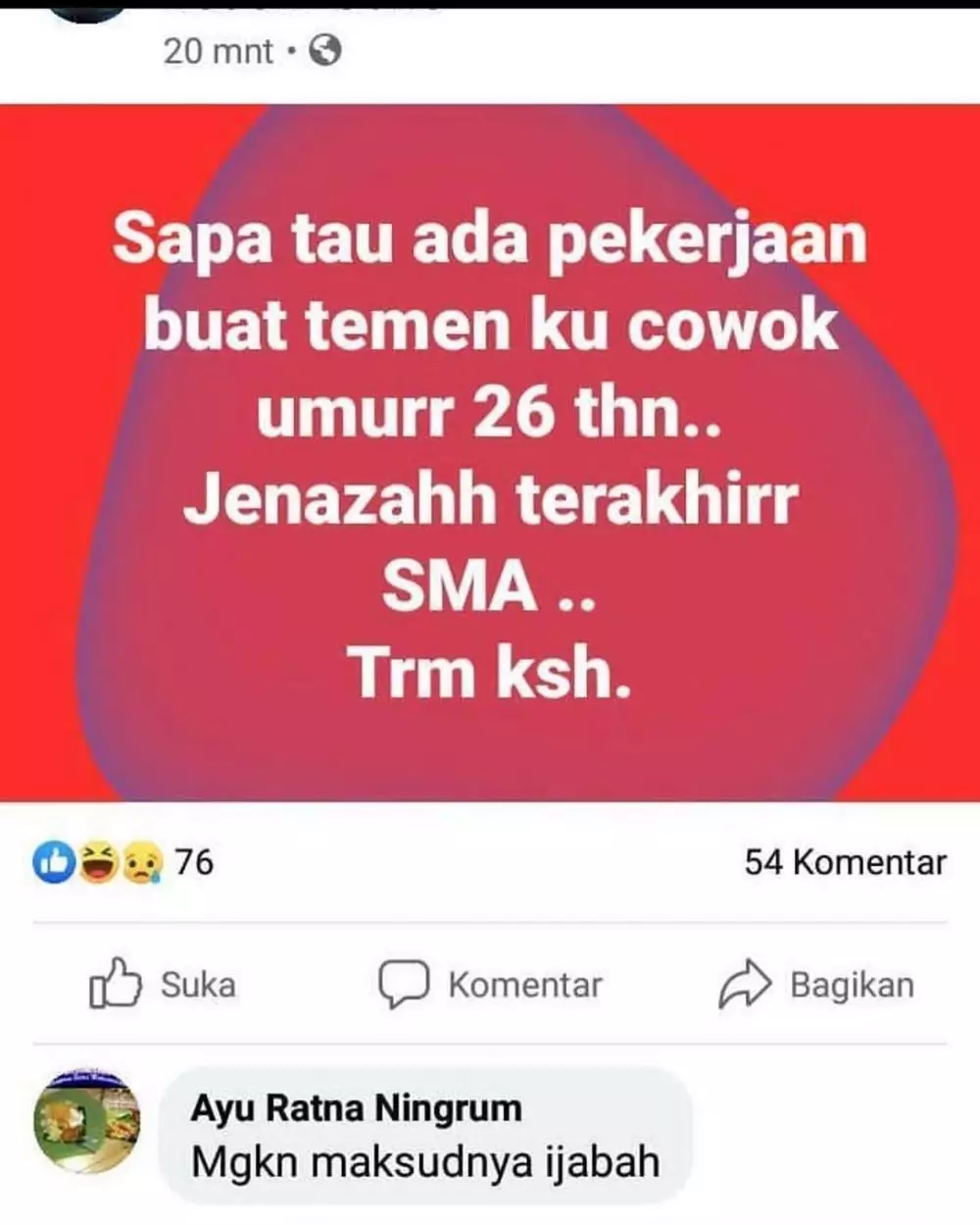 status lucu curhat kerjaan © 2020 instagram.com