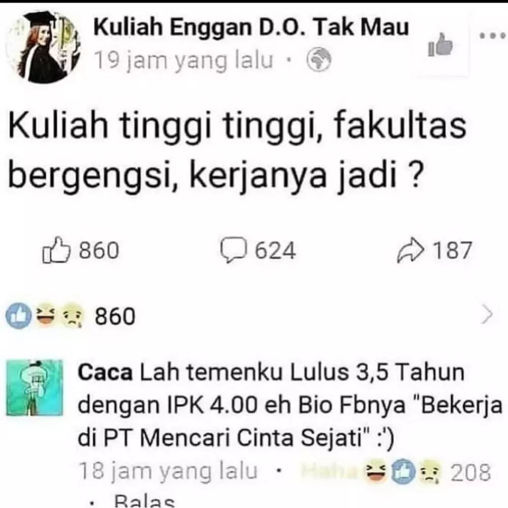 status lucu curhat kerjaan © 2020 instagram.com