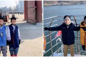 10 Potret gemas Abrar dan Devan, putra Bedu yang kerap dikira kembar