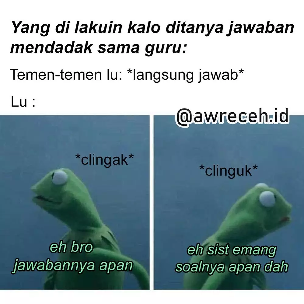meme lucu tipe murid sekolah © 2020 instagram.com
