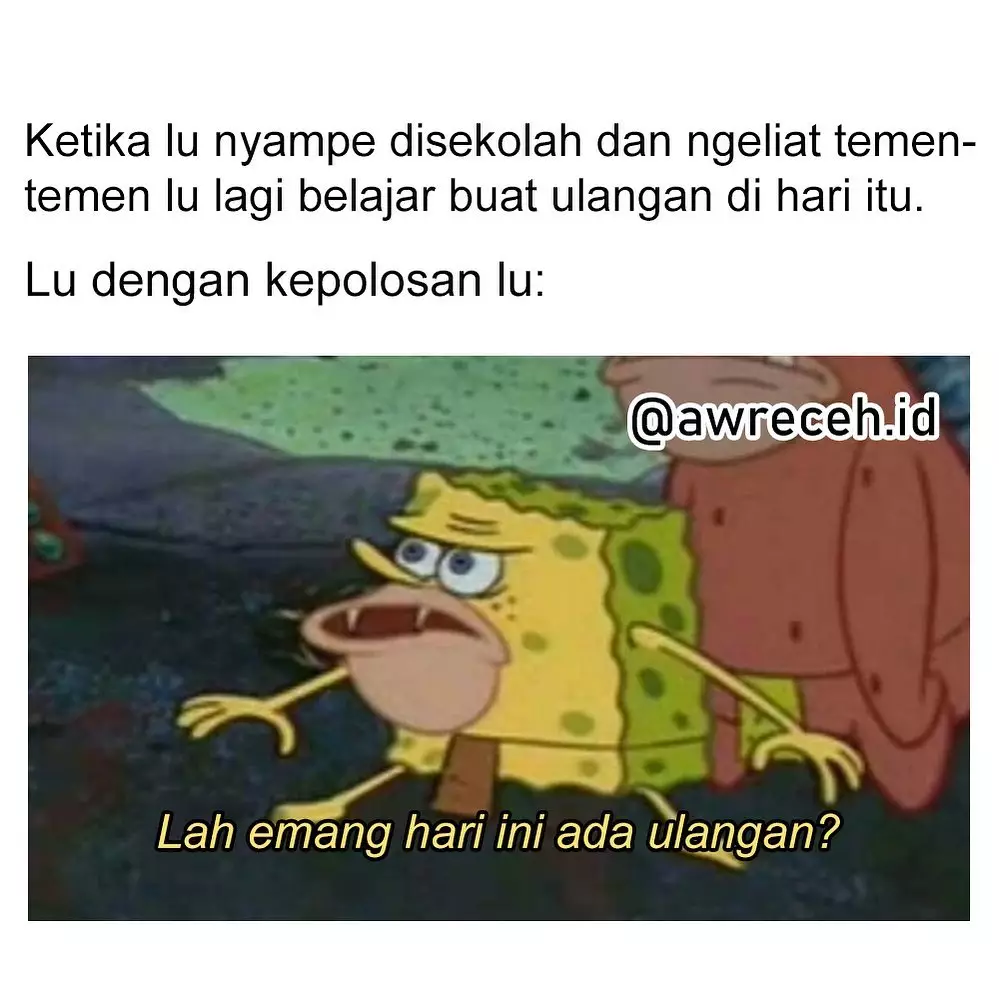 meme lucu tipe murid sekolah © 2020 instagram.com