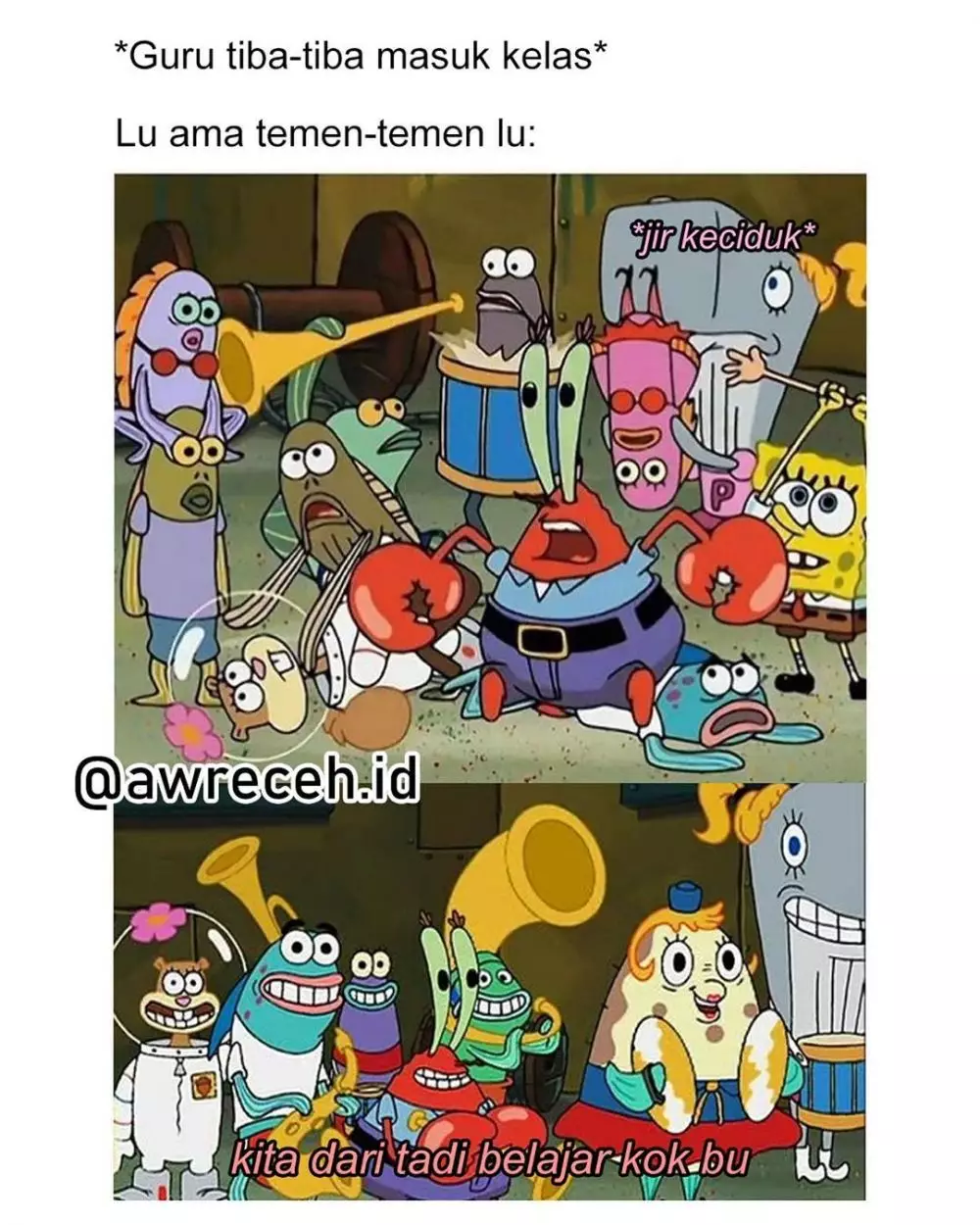 meme lucu tipe murid sekolah © 2020 instagram.com