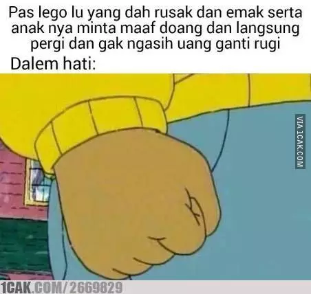 Meme kelakuan anak tetangga 1cak.com