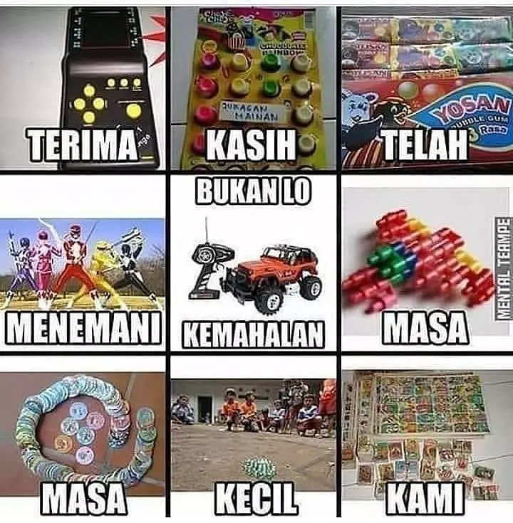 meme lucu rutinitas masa kecil © 2020 instagram.com