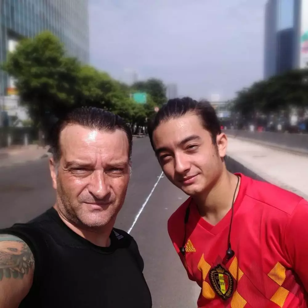 Bryan Domani dan papa bulenya  Instagram