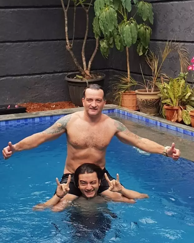 Bryan Domani dan papa bulenya  Instagram