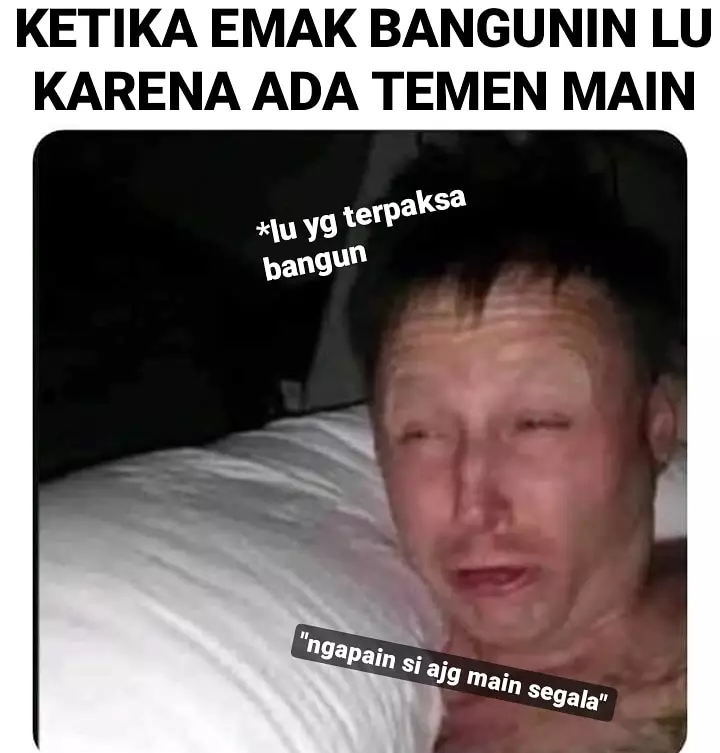 Meme alasan bangun tidur Berbagai sumber