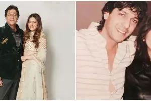 8 Potret lawas kemesraan Chunky Panday dan istri, romantis abis