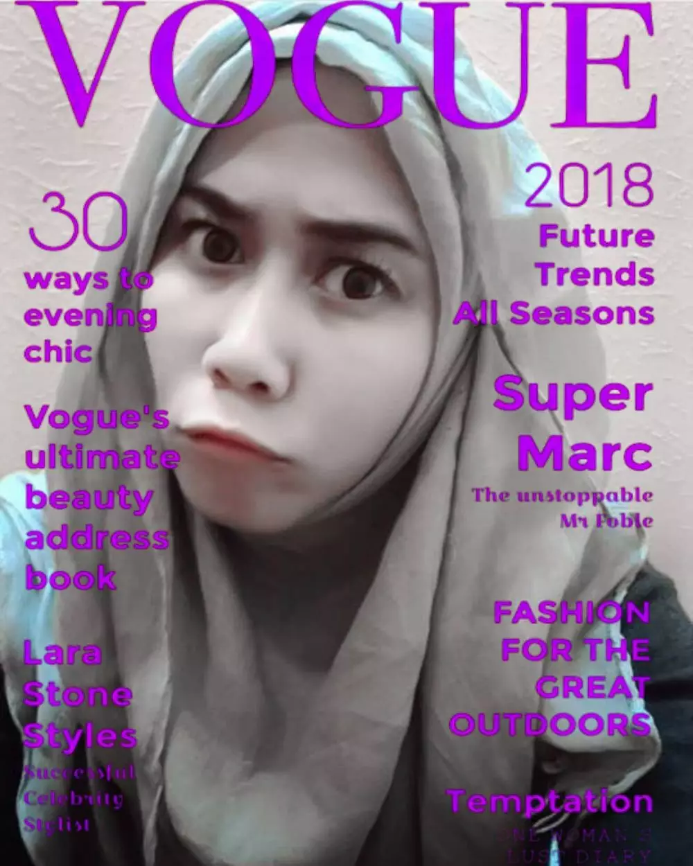 Vogue Challenge kocak Instagram