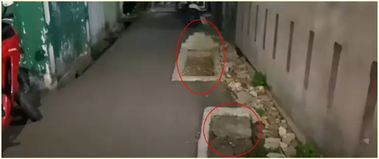 Viral 3 makam di pinggir jalan gang, ini cerita di baliknya