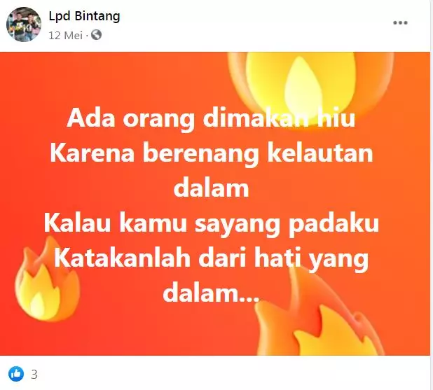 status fb pantun cinta © 2020 brilio.net status fb pantun cinta © 2020 brilio.net