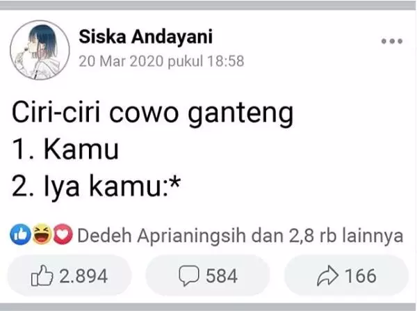 status fb pantun cinta © 2020 brilio.net status fb pantun cinta © 2020 brilio.net