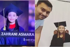 7 Potret Sasikirana anak Anjasmara wisuda saat pandemi