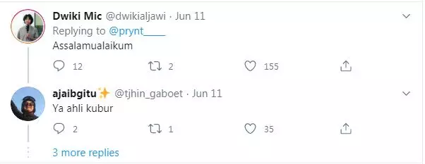 cuitan memulai chat  Twitter