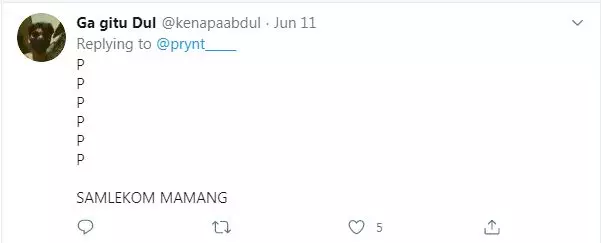 cuitan memulai chat  Twitter