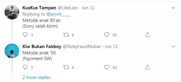 cuitan memulai chat  Twitter