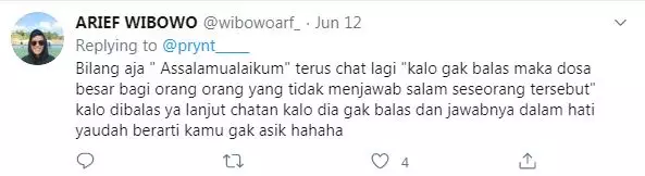 cuitan memulai chat  Twitter