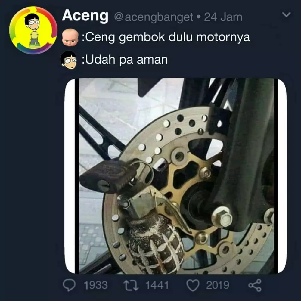 meme lucu amankan barang © 2020 instagram.com