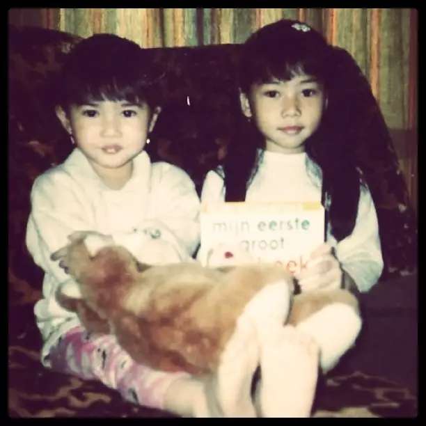 potret masa kecil isyana dan kakak instagram