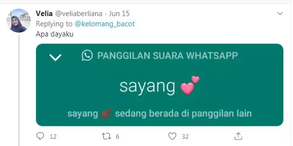 pamer durasi telepon Twitter