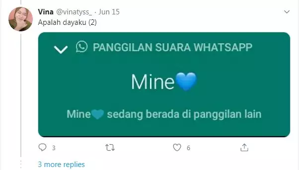 pamer durasi telepon Twitter