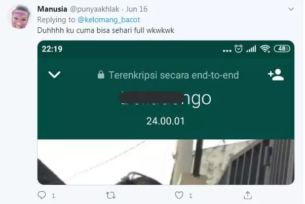 pamer durasi telepon Twitter