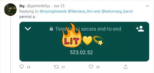 pamer durasi telepon Twitter