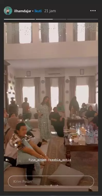 Momen Zaskia Gotik ketemu mertua  Instagram