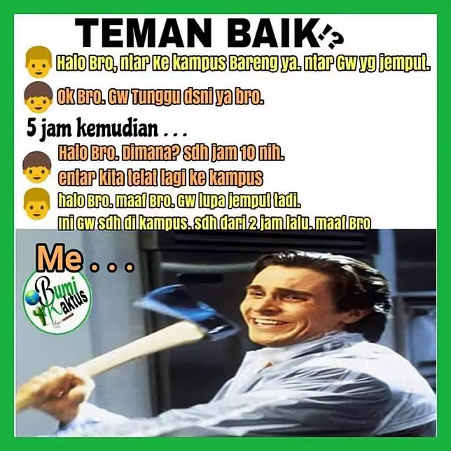 meme lucu ngerjain teman © 2020 instagram.com