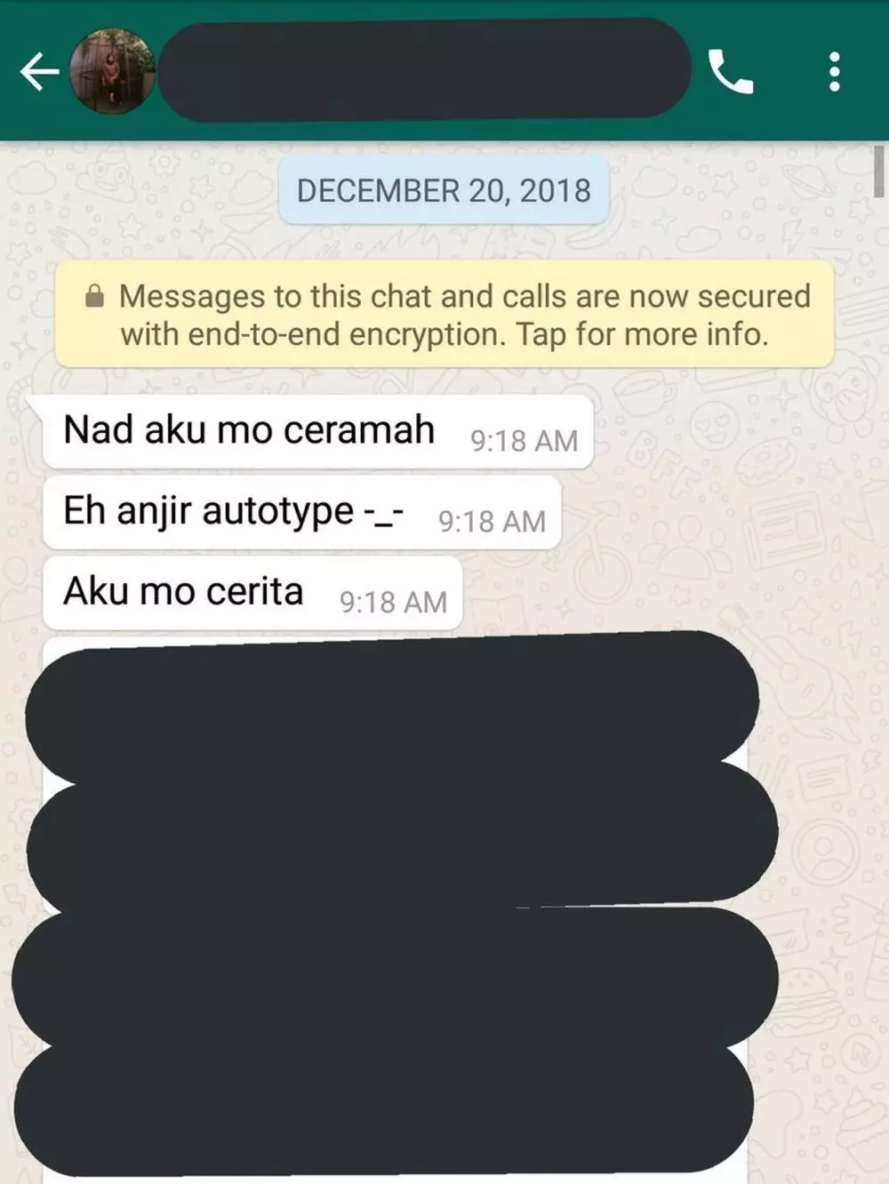 chat serius salah ketik © 2020 instagram.com