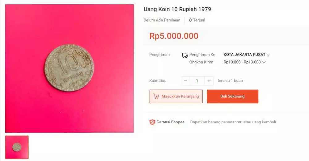 uang koin mahal  Berbagai Sumber