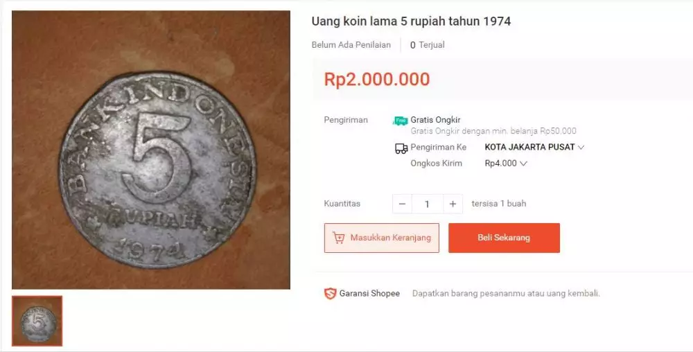 uang koin mahal  Berbagai Sumber
