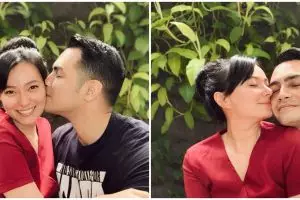 6 Potret maternity Asmirandah & Jonas Rivanno, bertema colorful