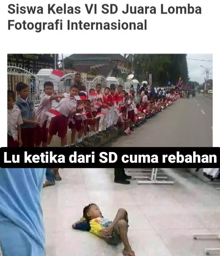 Meme aku vs prestasi anak lain Instagram