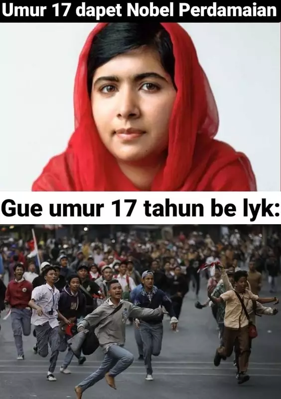 Meme aku vs prestasi anak lain Instagram