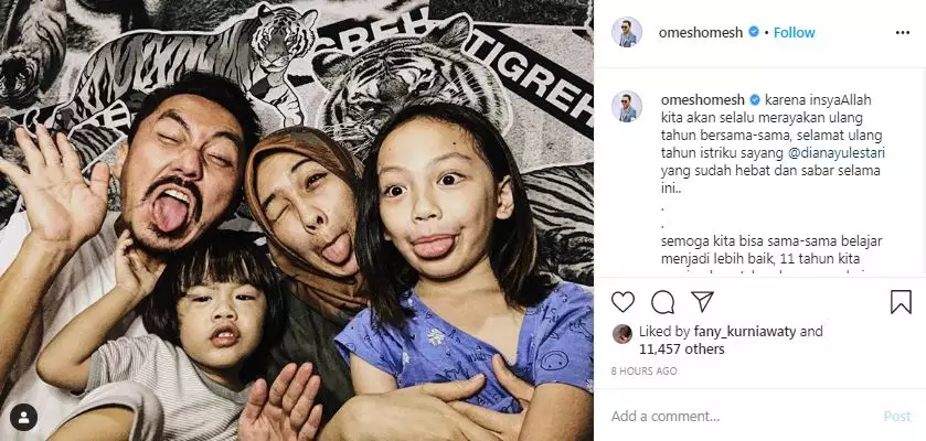 Dian Ayu ulang tahun ke-34 © 2020 brilio.net Instagram@dianayulestari