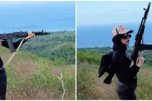 7 Potret Bella Shofie latihan menembak, gayanya kece abis