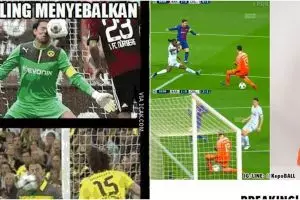 10 Meme lucu tentang kiper ini bikin ketawa sambil loncat