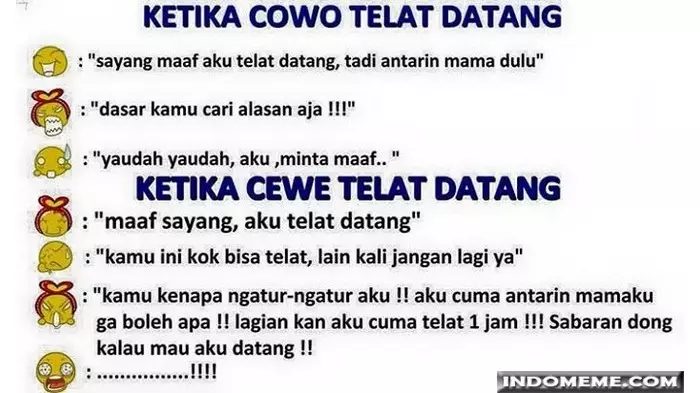 cewek minta maaf berbagai sumber