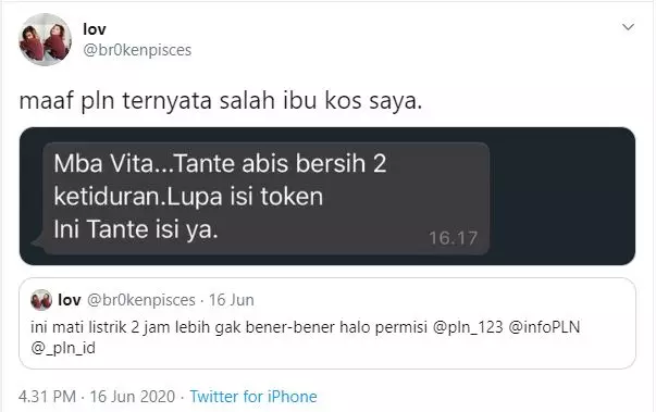 salah protes pln berbagai sumber