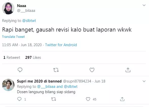 10 Cuitan balasan kerokan viral © 2020 brilio.net 10 Cuitan balasan kerokan viral © 2020 brilio.net