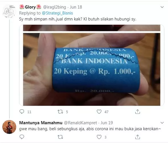 8 Cuitan lucu viral koin seribu © 2020 brilio.net