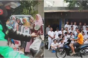 10 Potret gagal karena motor lewat, bikin ketawa jahat