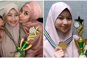 7 Momen wisuda anak bungsu Annisa Trihapsari, lulus jadi hafizah