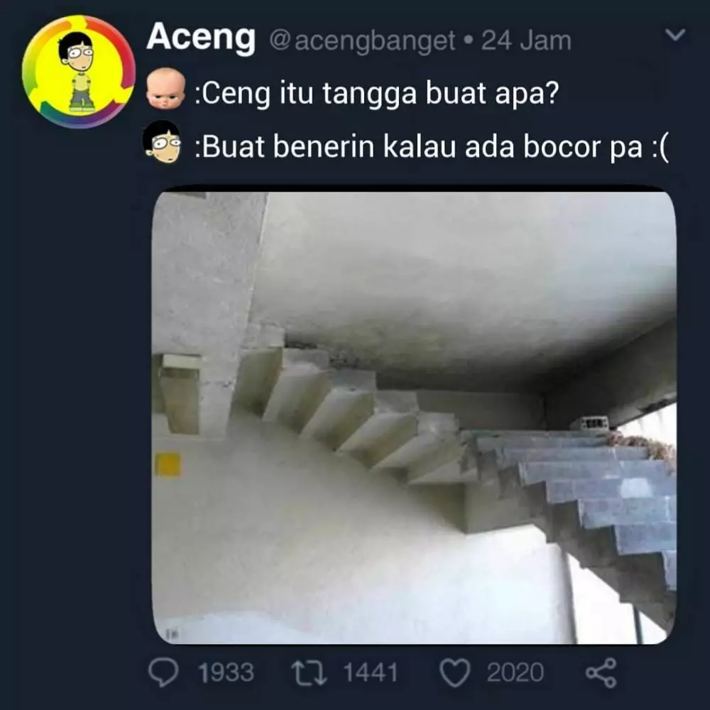 meme lucu salah pasang barang © 2020 instagram.com