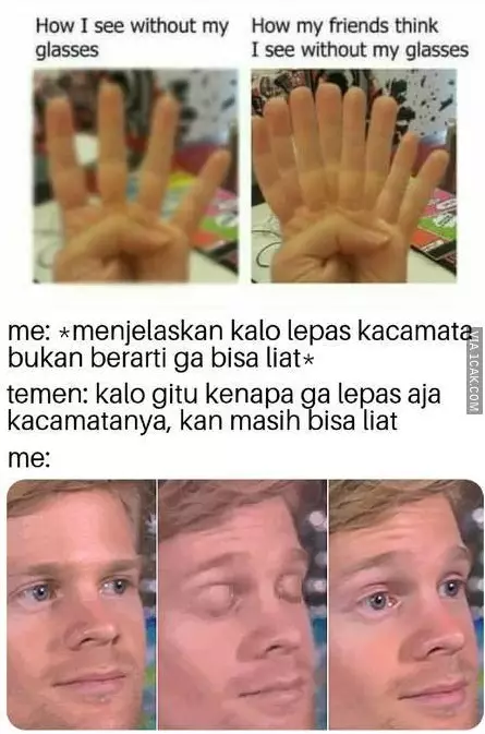 Meme orang berkaca mata berbagai sumber Meme orang berkaca mata berbagai sumber