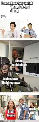 Meme hubungan dosen dan mahasiswa Berbagai sumber